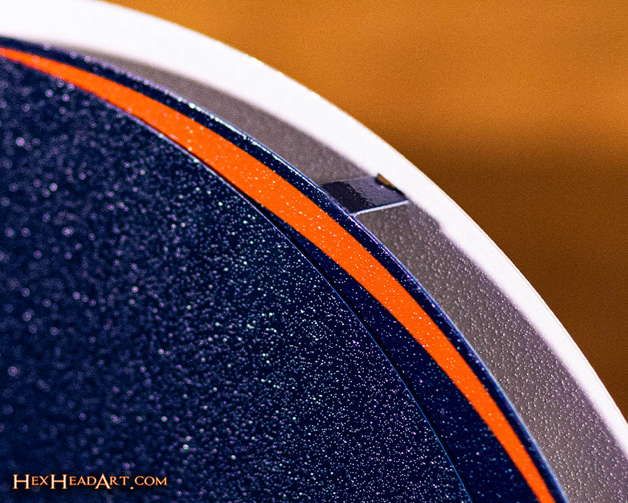 BLITZ Collection - 8 Layer Denver Broncos Helmet 3D Vintage Metal Wall Art