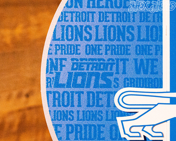 Detroit Lions CRAFT SERIES "1961" Vintage Logo 3D Embossed Metal Wall Art