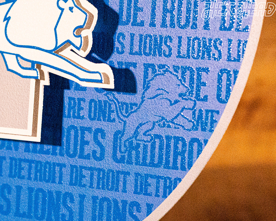 Detroit Lions CRAFT SERIES "1961" Vintage Logo 3D Embossed Metal Wall Art