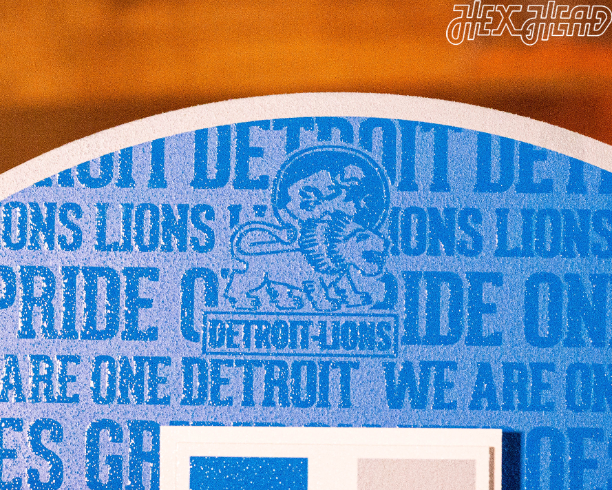 Detroit Lions CRAFT SERIES 3D Embossed Metal Wall Art