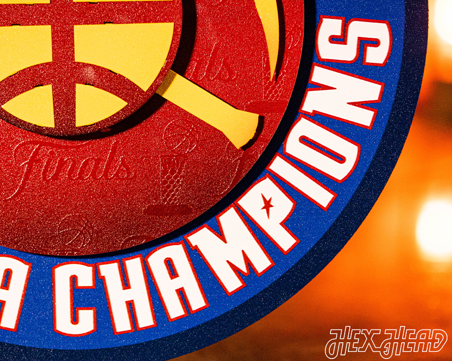 Denver Nuggets 2023 NBA FINALS Championship 3D Metal Wall Art
