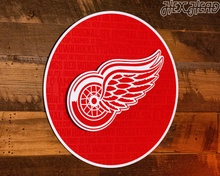 Load image into Gallery viewer, CRAFT SERIES - Detroit Red Wings 3D Embossed Metal Wall Art
