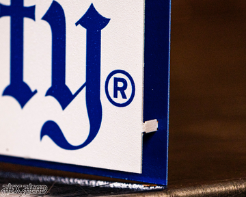 Duke Blue Devil Gothic Wordmark 3D Metal Wall Art