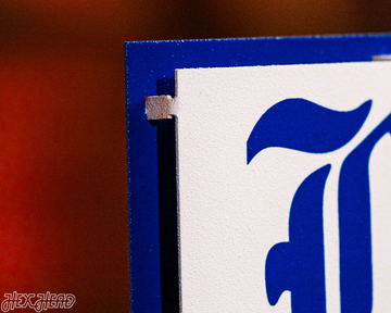 Duke Blue Devil Gothic Wordmark 3D Metal Wall Art