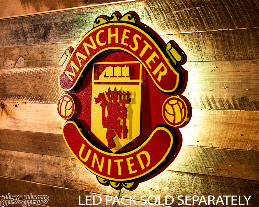 Manchester United FC 3D Vintage Metal Wall Art