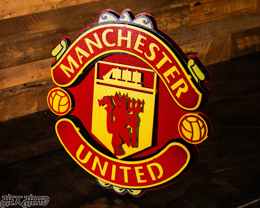 Manchester United FC 3D Vintage Metal Wall Art