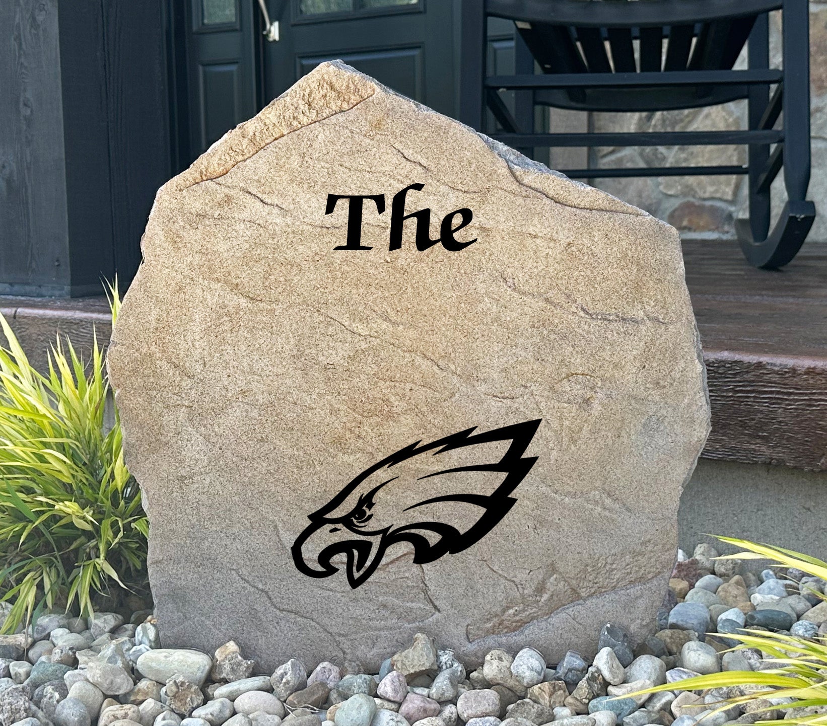 Philadelphia Eagles Design-A-Stone Landscape Art Family Name
