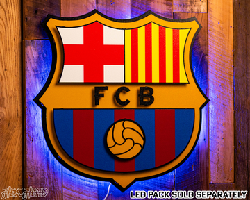 FC Barcelona 3D Vintage Metal Wall Art