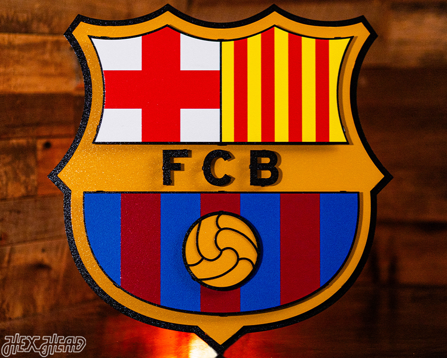 FC Barcelona 3D Vintage Metal Wall Art