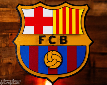 FC Barcelona 3D Vintage Metal Wall Art