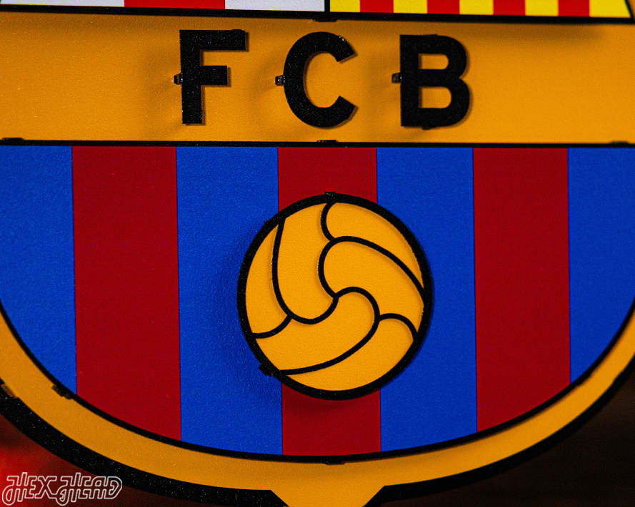 FC Barcelona 3D Vintage Metal Wall Art