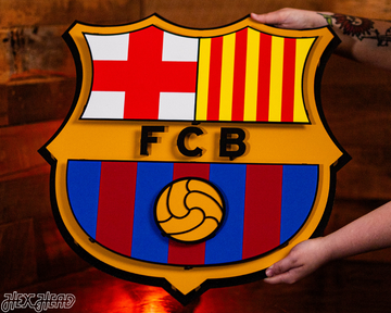 FC Barcelona 3D Vintage Metal Wall Art