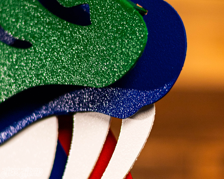 Florida Gators "GATOR HEAD"  3D Vintage Metal Wall Art