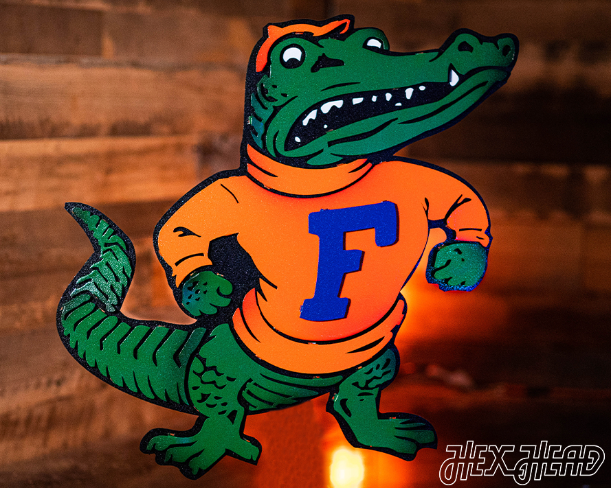Florida "Albert the Alligator" VAULT 3D Metal Wall Art