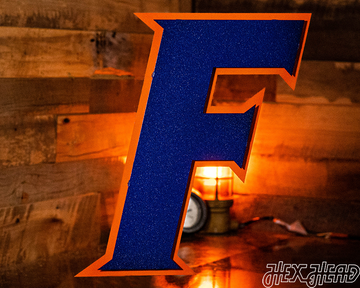 Florida Blue "F" 3D Metal Wall Art