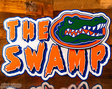 Florida Gators - Hex Head EXCLUSIVE "THE SWAMP" 3D Metal Wall Art