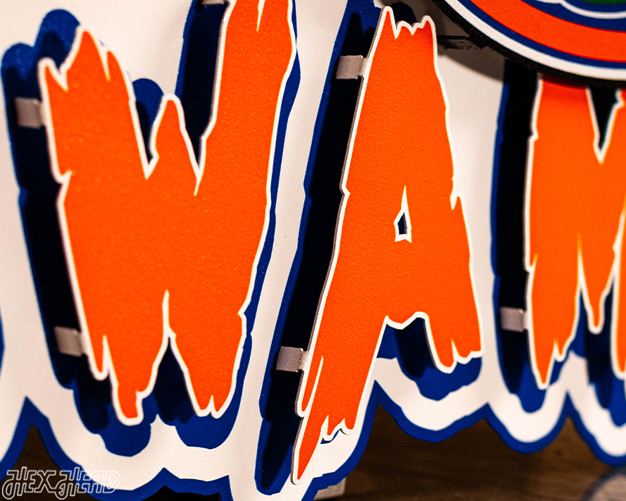 Florida Gators - Hex Head EXCLUSIVE "THE SWAMP" 3D Metal Wall Art