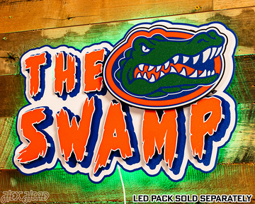 Florida Gators - Hex Head EXCLUSIVE "THE SWAMP" 3D Metal Wall Art
