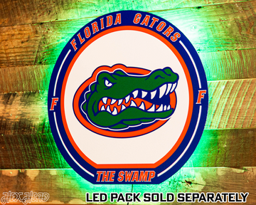 VARSITY Collection- SINGLE layer Florida Gators Metal Wall Art