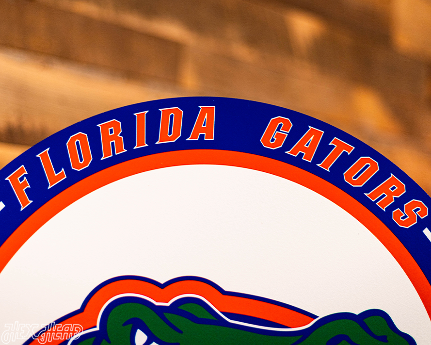 VARSITY Collection- SINGLE layer Florida Gators Metal Wall Art
