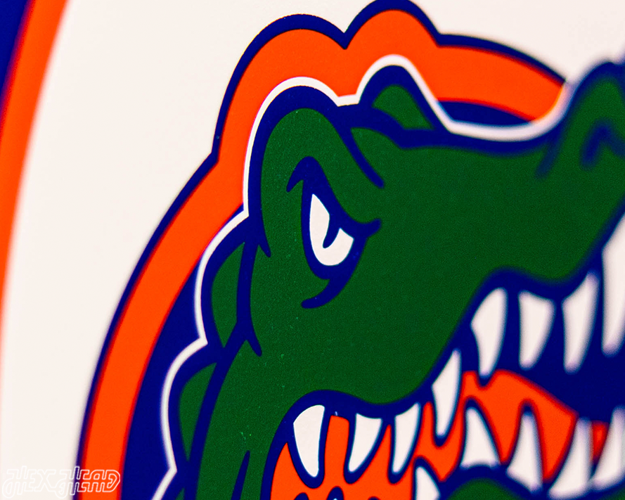 VARSITY Collection- SINGLE layer Florida Gators Metal Wall Art