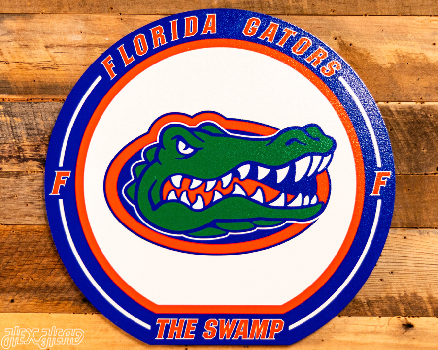 VARSITY Collection- SINGLE layer Florida Gators Metal Wall Art