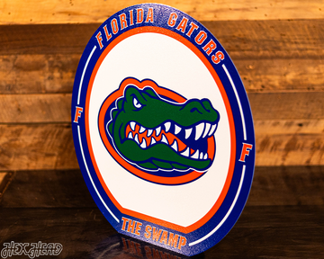 VARSITY Collection- SINGLE layer Florida Gators Metal Wall Art