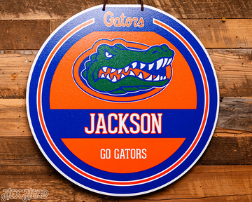 Florida Gators Personalized Monogram Metal Art