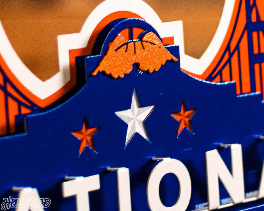 Florida Gators 2025 National Basketball Champions 3D Vintage Metal Wall Art