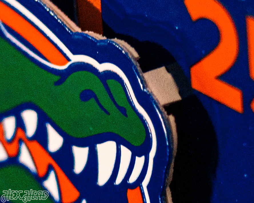 Florida Gators 2025 National Basketball Champions 3D Vintage Metal Wall Art