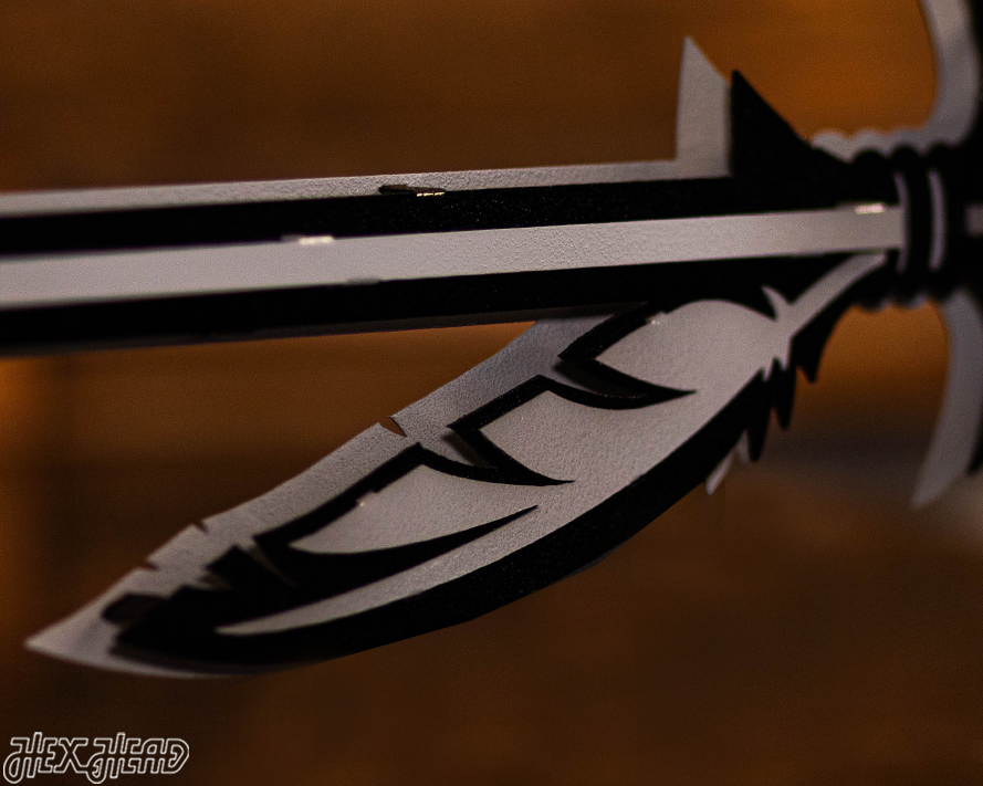 MONOCHROME - Florida State Burning Spear 3D Vintage Metal Wall Art