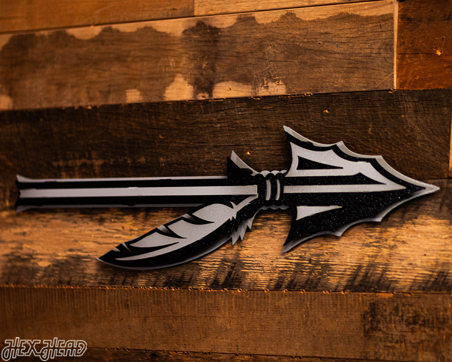 MONOCHROME - Florida State Burning Spear 3D Vintage Metal Wall Art