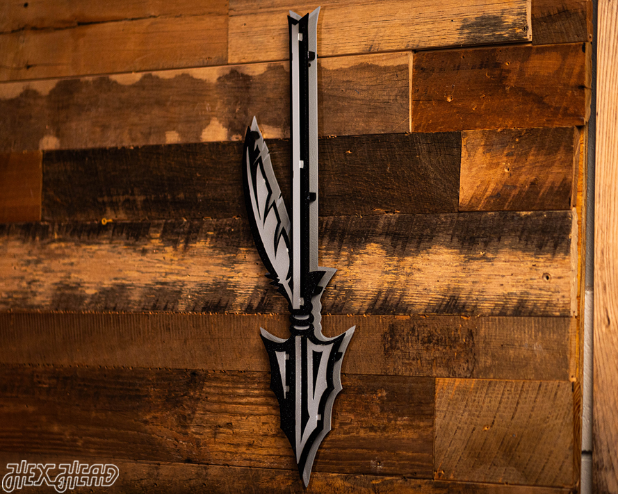 MONOCHROME - Florida State Burning Spear 3D Vintage Metal Wall Art