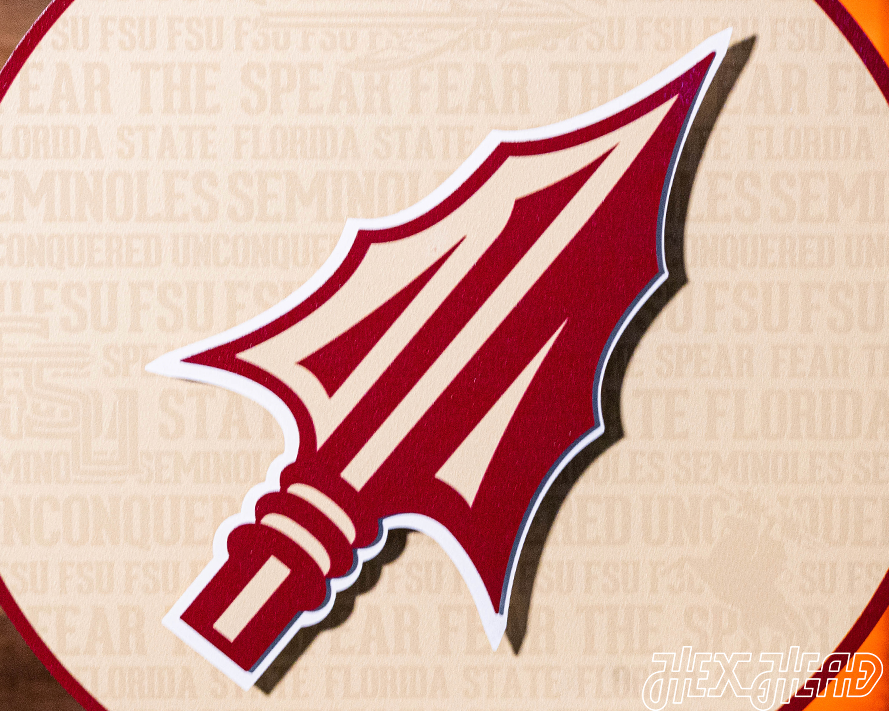 Florida State Seminoles CRAFT SERIES 3D Vintage Metal Wall Art