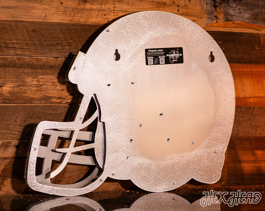 Illinois Fighting Illini BLITZ COLLECTION - 8 LAYER Helmet 3D Metal Wall Art