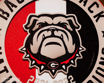 LAST CHANCE CLOSE OUT! Georgia Bulldogs Hex Head Exclusive 2022 Championship 3D Vintage Metal Wall Art