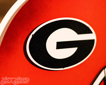 Georgia Bulldogs BLITZ COLLECTION - 8 LAYER Georgia Bulldogs 3D Vintage Metal Wall Art
