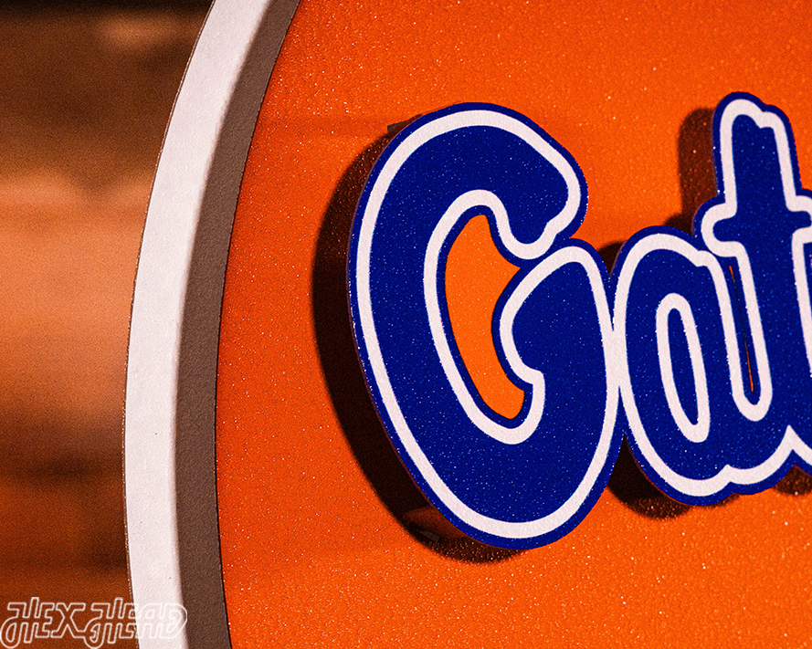 Florida Gators BLITZ COLLECTION - 8 LAYER 3D Metal Wall Art