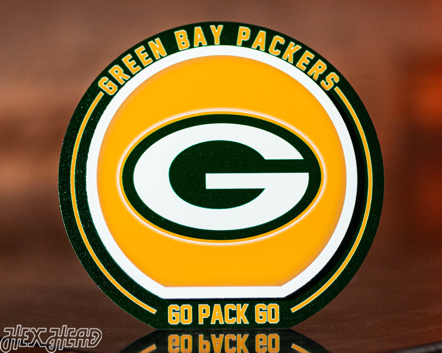 Green Bay Packers "Double Play" On the Shelf or on the Wall Art