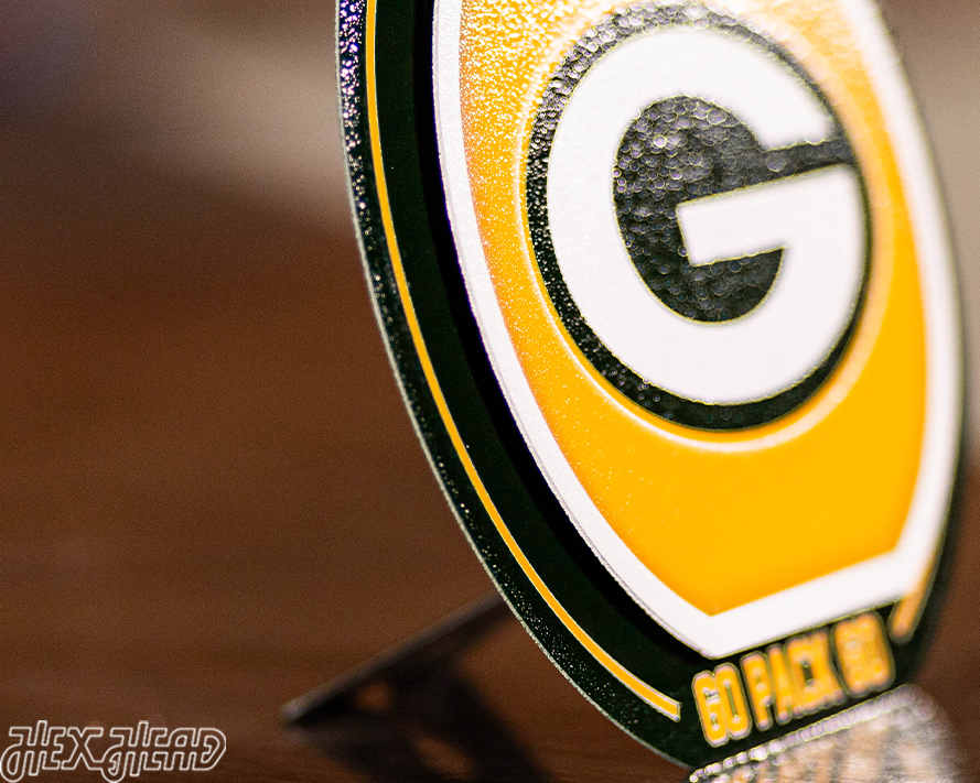 Green Bay Packers "Double Play" On the Shelf or on the Wall Art