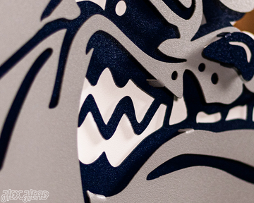 Gonzaga Bulldog 3D Vintage Metal Wall Art