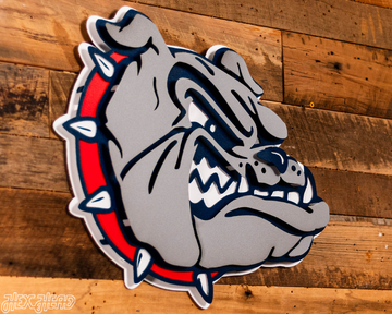 Gonzaga Bulldog 3D Vintage Metal Wall Art