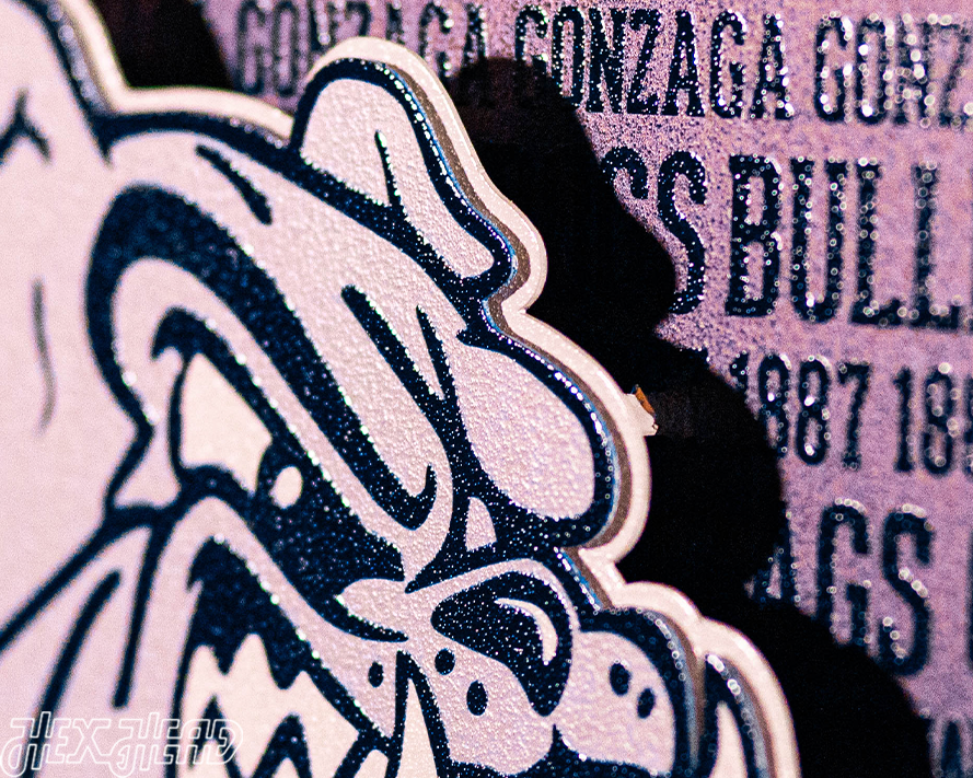 Gonzaga Bulldogs CRAFT SERIES 3D Embossed Metal Wall Art