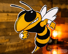 Load image into Gallery viewer, Georgia Tech &quot;Buzz&quot; Mascot 3D Metal Wall Art
