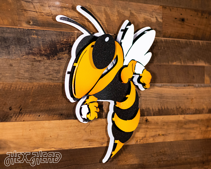 Georgia Tech "Buzz" Mascot 3D Metal Wall Art