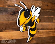 Load image into Gallery viewer, Georgia Tech &quot;Buzz&quot; Mascot 3D Metal Wall Art
