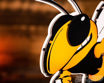 Georgia Tech "Buzz" Mascot 3D Metal Wall Art