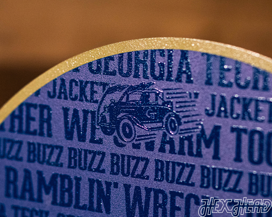 Georgia Tech CRAFT SERIES 3D Embossed Metal Wall Art