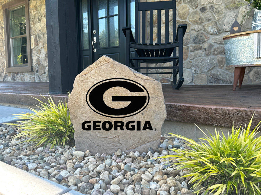 Georgia Bulldogs Design-A-Stone Landscape Art