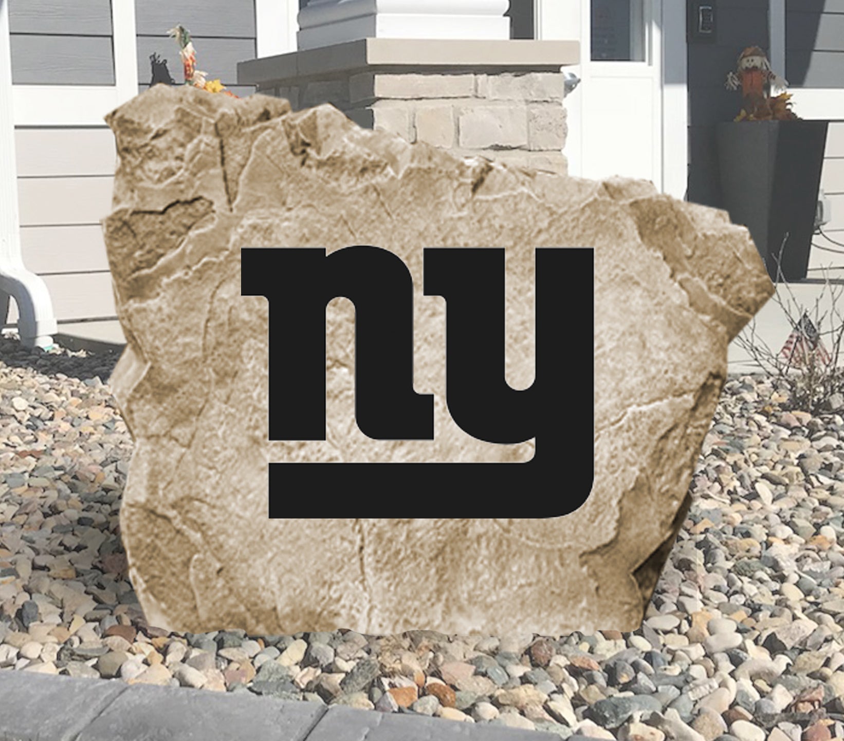 New York Giants Design-A-Stone Landscape Art